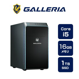 クリエイターPC デスクトップPC GALLERIA ガレリア DM5C-IG-C イラスト向けモデル Core i5-14400 1TB SSD 16GBメモリ Windows 11 Home 14163-4731