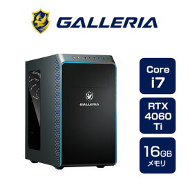 ゲーミングPC デスクトップPC 新品 パソコン GALLERIA ガレリア RM7C-R46T Core i7-14700F RTX4060Ti 500GB SSD 16GBメモリ Windows 11 Home 14208-4608