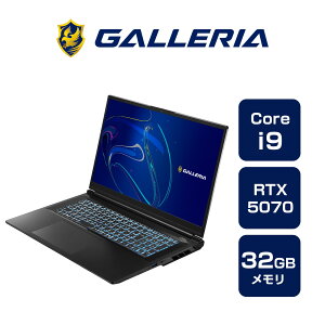 NGC^[m[gPC Vi p\R KA GALLERIA ZL9C-R57-C7 Core i9-14900HX RTX5070 SSD1TB 32GB 17.3WQHD Windows 11 Home 18633-3348