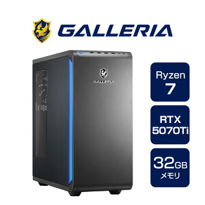 デスクトップパソコン ガレリア GALLERIA XDR7A-R57T-GD Ryzen 7 9800X3D搭載 Ryzen 7 9800X3D RTX5070Ti SSD1TB メモリ32GB Windows 11 Home 19355-4691
