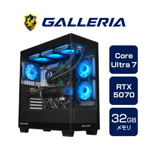 y918Vz Q[~OPC fXNgbvPC Vi p\R KA GALLERIA FDC7A-R57-B Core Ultra 7 265KF RTX5070 SSD1TB 32GB Windows 11 Home 19440-4499