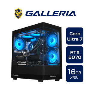 y918Vz Q[~OPC fXNgbvp\R Vi p\R KA GALLERIA FPC7M-R57-B Core Ultra 7 265F RTX5070 SSD1TB 16GB Windows 11 Home 19701-4944