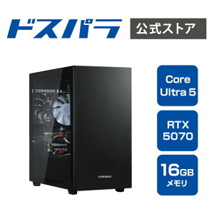 �f�X�N�g�b�v�p�\�R�� �V�i �p�\�R�� THIRDWAVE AD-C5F57A-01B Intel Core Ultra���� Core Ultra 5 225F RTX5070 SSD500GB ������16GB Windows 11 Home 22510-5013