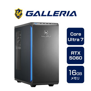 �Q�[�~���OPC �f�X�N�g�b�v�p�\�R�� �V�i �p�\�R�� �K�����A GALLERIA XPC7A-R56-GD Core Ultra 7 265F RTX5060 SSD1TB ������16GB Windows 11 Home 23225-4873