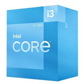 【国内正規品】INTEL インテル / Core i3 12100 BOX / 動作クロック周波数:3.3GHz / ソケット形状:LGA1700 / [Corei312100BOX] / 735858503877