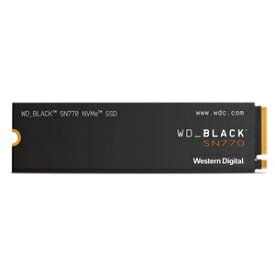 W.D ウエスタンデジタル / Black SN770 WDS500G3X0E / M.2 Gen4 500GB / [BlackSN770WDS500G3X0E] / 718037887302 / SSD
