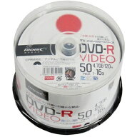 HIDISC TYDR12JCP50SP (録画用DVD-R ホワイトワイドプリンタブル 50枚)