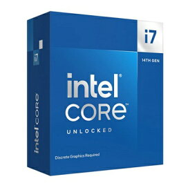 【国内正規品】INTEL インテル / Core i7 14700KF BOX / 動作クロック周波数:3.4GHz / ソケット形状:LGA1700 / [Corei714700KFBOX] / 735858546942