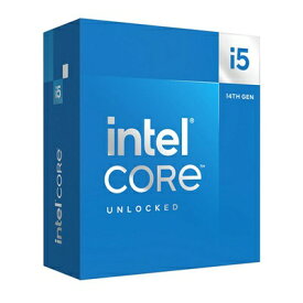 【国内正規品】INTEL インテル / Core i5 14600K BOX / 動作クロック周波数:3.5GHz / ソケット形状:LGA1700 / [Corei514600KBOX] / 735858546881