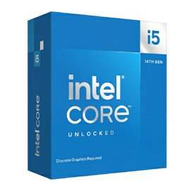 【国内正規品】INTEL インテル / Core i5 14600KF BOX / 動作クロック周波数:3.5GHz / ソケット形状:LGA1700 / [Corei514600KFBOX] / 735858546904