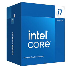 【国内正規品】INTEL インテル / Core i7 14700F BOX / 動作クロック周波数:2.1GHz / ソケット形状:LGA1700 / [Corei714700FBOX] / 735858547680