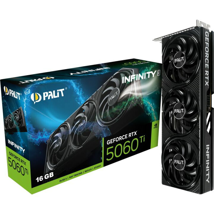 楽天市場】Palit(パリット) GeForce RTX 5060 Ti Infinity 3 16GB 