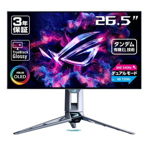 ASUS ROG Swift OLED PG27AQWP-W (26.5�C���`���C�h �t�����j�^�[)