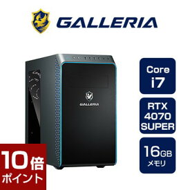 ゲーミングPC デスクトップPC 新品 パソコン GALLERIA ガレリア RM7C-R47S Core i7-14700F RTX4070SUPER 500GB SSD 16GBメモリ Windows 11 Home 14848-4715