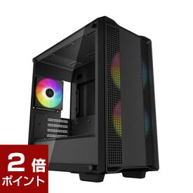 【ポイント2倍★5月27日1時59分まで】DEEPCOOL CC360 ARGB R-CC360-BKAPM3-G-1 (MicroATX ガラス ブラック)