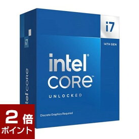 【ポイント2倍★4月17日1時59分まで】【国内正規品】INTEL インテル / Core i7 14700KF BOX / 動作クロック周波数:3.4GHz / ソケット形状:LGA1700 / [Corei714700KFBOX] / 735858546942