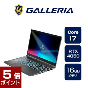 Q[~Om[gPC Vi p\R KA GALLERIA RL7C-R45-5N Core i7-13620H RTX4050 SSD500GB 16GB 15.6C` Windows 11 Home 15813-3436