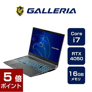 NGC^[m[gPC Vi p\R KA GALLERIA RL7C-R45-C5N Core i7-13620H RTX4050 SSD1TB 16GB 15.6WQHD Windows 11 Home 15890-3358