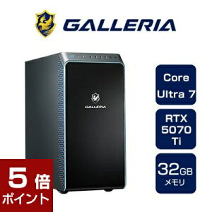 NGC^[PC fXNgbvp\R KA GALLERIA XA7C-R57T-C Intel Core Ultra Core Ultra 7 265F RTX5070Ti SSD1TB 32GB Windows 11 Home 17466-4654