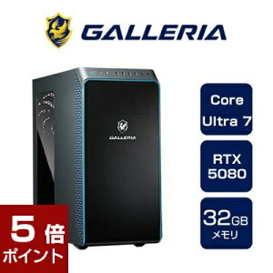fXNgbvp\R KA GALLERIA XA7C-R58 Intel Core Ultra Core Ultra 7 265F RTX5080 SSD1TB 32GB Windows 11 Home 17527-4793
