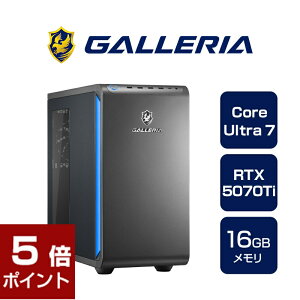 Q[~OPC fXNgbvp\R Vi p\R KA GALLERIA XPC7M-R57T-GD Core Ultra 7 265F RTX5070Ti SSD1TB 16GB Windows 11 Home 18618-4975