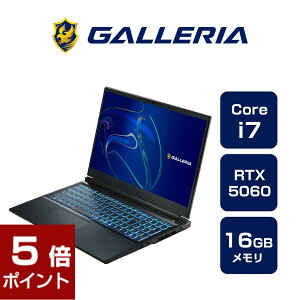 NGC^[m[gPC Vi p\R KA GALLERIA RL7C-R56-C5N Core i7-14650HX RTX5060 SSD1TB 16GB 15.6WQHD Windows 11 Home 18632-3362