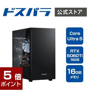 fXNgbvp\R }OlCg Magnate-G MV-TiB Intel Core Ultra RTX5060Ti 16GB Core Ultra 5 225F RTX5060Ti SSD500GB 16GB Windows 11 Home 19380-5033