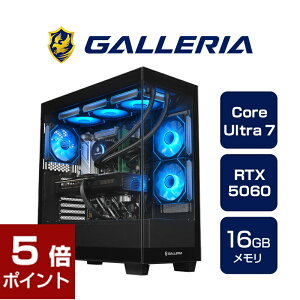 Q[~OPC fXNgbvp\R Vi p\R KA GALLERIA FPC7A-R56-B Core Ultra 7 265F RTX5060 SSD1TB 16GB Windows 11 Home 19741-4849