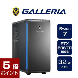 fXNgbvp\R KA GALLERIA XDR7A-R56T16G-GD Ryzen 7 9800X3D Ryzen 7 9800X3D RTX5060Ti SSD1TB 32GB Windows 11 Home 19925-4706
