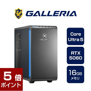 Q[~OPC fXNgbvp\R Vi p\R KA GALLERIA XGC5M-R56-GD Core Ultra 5 225F RTX5060 SSD1TB 16GB Windows 11 Home 19965-4971