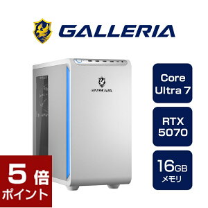 Q[~OPC fXNgbvp\R Vi p\R KA GALLERIA XPC7M-R57-WL Core Ultra 7 265F RTX5070 SSD1TB 16GB Windows 11 Home 19995-4984