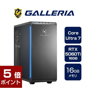 Q[~OPC fXNgbvp\R Vi p\R KA GALLERIA XPC7A-R56T16G-GD Core Ultra 7 265F RTX5060Ti SSD1TB 16GB Windows 11 Home 20082-4812