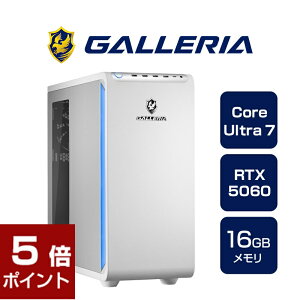 Q[~OPC fXNgbvp\R Vi p\R KA GALLERIA XPC7A-R56-WL Core Ultra 7 265F RTX5060 SSD1TB 16GB Windows 11 Home 20121-4826