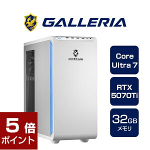 Q[~OPC fXNgbvp\R Vi p\R KA GALLERIA XDC7A-R57T-WL Core Ultra 7 265KF RTX5070Ti SSD1TB 32GB Windows 11 Home 20130-4408