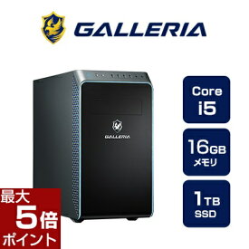 【ポイント最大5倍★6月11日1時59分まで】クリエイターPC デスクトップPC 新品 パソコン GALLERIA ガレリア DM5C-IG-C Core i5-14400 1TB SSD 16GBメモリ Windows 11 Home 14803-4760