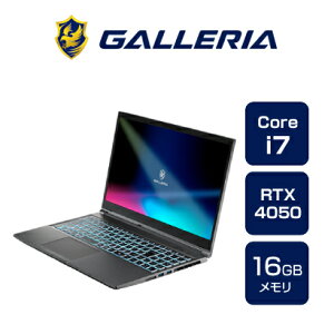 �K�����A �Q�[�~���O�m�[�gPC �m�[�g�p�\�R�� Core i7-13620H RTX 4050 ������ 16GB / SSD 500GB Windows 11 Home 15.6�C���` 165Hz GALLERIA RL7C-R45-5N 15813-3515
