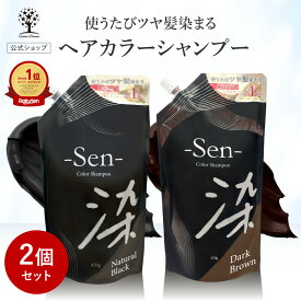 【1点あたり2,080円】【公式】【2個セット】 白髪染め シャンプー 450g 1本で3役 カラーシャンプー 白髪 白髪隠し 白髪ぼかし シャンプー トリートメント ヘアマニュキュア ブラック ブラウン ヘアカラー 髪 黒 茶 簡単 全体染め リタッチ Sen 染 日本製 コスメ 福袋 2025