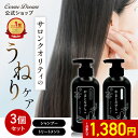 【1点あたり1,380円】【公式】【3個セット】 シャンプー うねり くせ毛 トリートメント セット 400ml 髪質改善 ケラチン 毛髪補修 美容室 サロン 専売 縮毛矯正 アイロン ドライヤー 熱ダメージ カラーダメージ 髪ダメージ パサつき やまとなでしこ 日本製 ホワイトデー