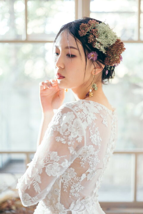 楽天市場】ウエディングドレス 二次会 お花 フィッシュテール ロング  