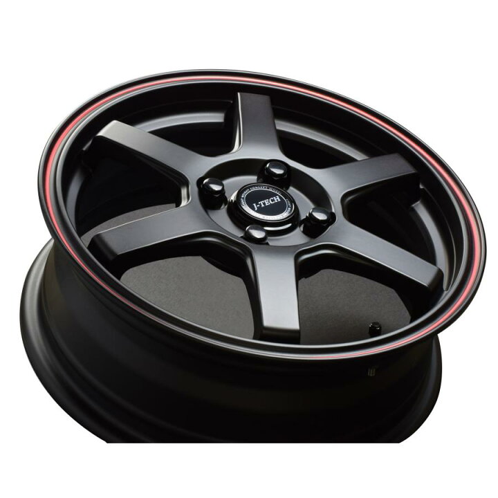 楽天市場】S6 軽用14インチホイール4本セット J-TECH S-6 ブラックED 