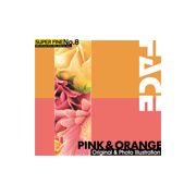 写真素材 SUPER FINE No.8 PINK ＆ ORANGE （ピンクとオレンジ色の花