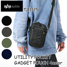 【新商品】ALPHA INDUSTRIES TZ1125 UTILITY POCKET GADGET POUCH 66020 ガジェットポーチ ショルダーバッグ アルファインダストリーズ カジュアル おでかけ タウンユース 旅行 【送料無料】