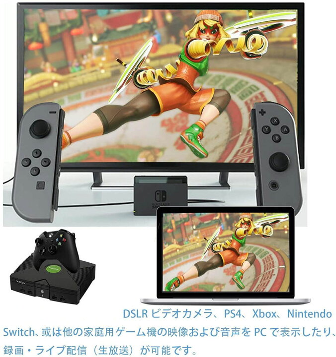 楽天市場 キャプチャーボード ビデオキャプチャー Hdmi Usb2 0 1080p 4k 電源不要 遅延なし ゲーム実況生配信 画面共有 録画 撮像 ライブ会議 Nintendo Switch Xbox One Obs Studio Ps4対応 持ち運びに便利 日本語説明書付き E Finds 楽天市場店