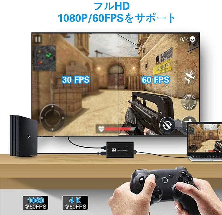 1107円 賜物 HDMIビデオキャプチャアダプターケーブル HDMIからUSB 1080p キャプチャーボード レコードゲーム ストリーミング 教育 ビデオ