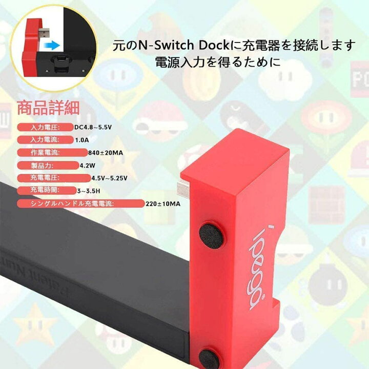 楽天市場 Switch Joy Con 充電スタンド スイッチドック ドッキング ジョイコン 充電 ホルダー 左 右 ハンドル 4台同時充電 急速充電器 収納 一体型 過電流保護 Led ジョイコン コントローラー E Finds 楽天市場店