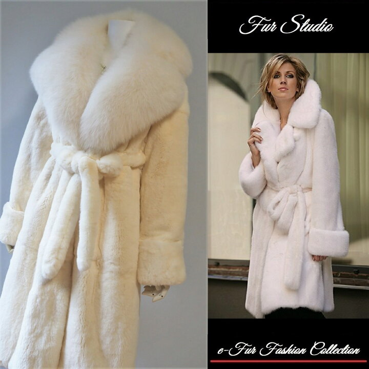 楽天市場 柔らかい雰囲気 冬のミルキーホワイトフォックスファー レッキス毛皮コート リアルファーコート 乳白色コート 海外セレブ グッチ エルメス ドルガバ ボッテガ ヴェネタ ロエベ デイオール バレンシアガ プラダ フェンディ毛皮お好きな方に E Fur