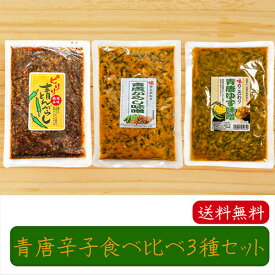 【送料無料】青唐辛子食べ比べ3種セット 青唐辛子味噌 250g ピリリ 青とんがらし 200g 青唐ゆず味噌 250g 青とんがらし漬け 青唐辛子 青唐がらし 青とうがらし ご飯のお供 青唐がらし味噌 信州味噌 ピリ辛 惣菜 ギフト プレゼント 季折