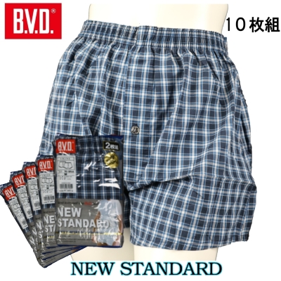 10枚組 日本最大級の品揃え 送料無料 BVD 買い物 トランクス 綿100％ B.V.D パンツ BVDトランクス B.V.D. インナー メンズ
