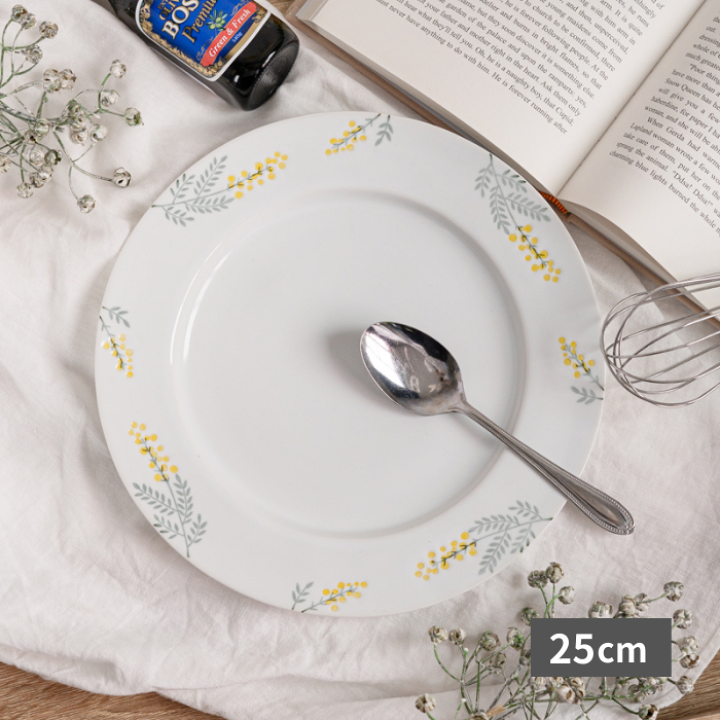 楽天市場】波佐見焼 和ミモザ 25cmプレート 皿 大皿 和食器 洋食