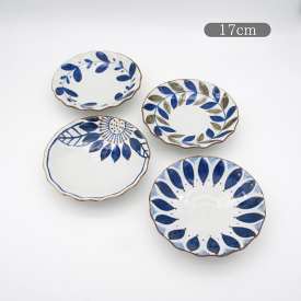 波佐見焼 皿 プレート 翔芳窯 ブルーシリーズ 5.5寸波皿 17cm×H3.7cm 食器 食洗器対応 おしゃれ ギフト